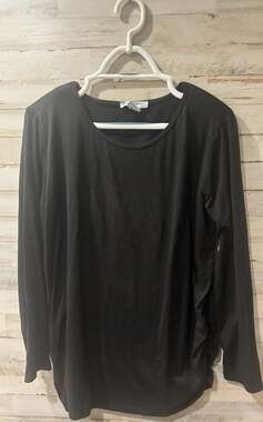 !Bundle! Emma's Expressions Maternity Long Sleeve Ruched Side Tops, 2-Piece Set